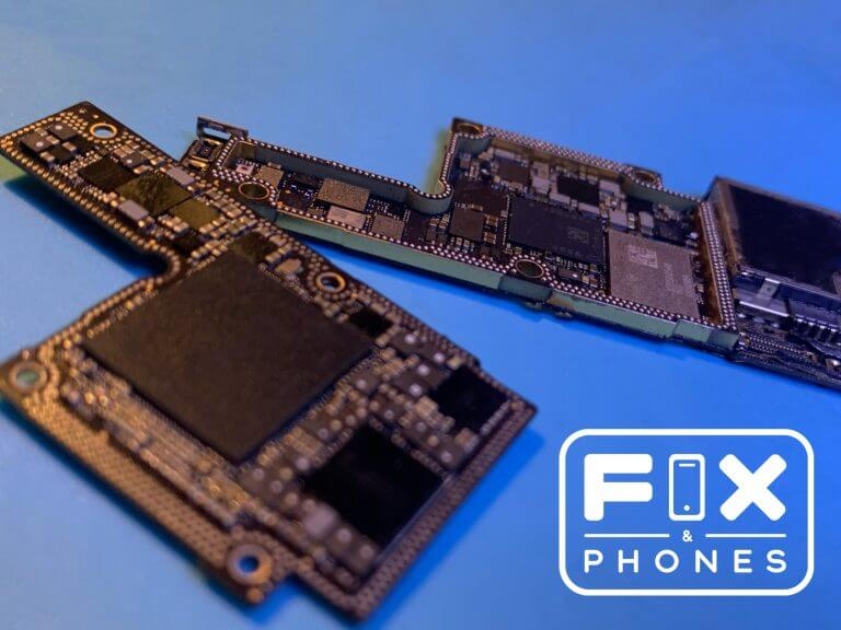 Iphone motherboard fixing image.