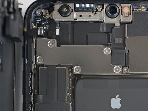 Teardown image of an apple product.