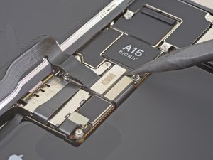 Teardown image of an apple product.