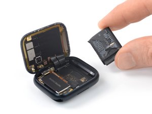 Teardown image of an Apple product.